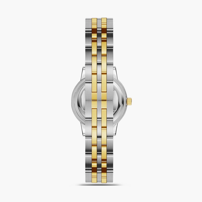 OMAX ساعة أنالوج ذهبية بقرص أخضر للنساء - Image 3